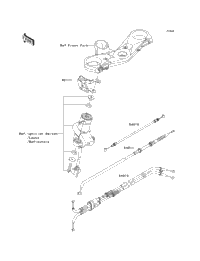 2009 Kawasaki NINJA ZX-10R (ZX1000E9FA) Cables