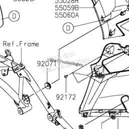チー 返品分 2022 Kawasaki Ninja 400 (EX400HNFAL) Cowling Lowers | Babbitts