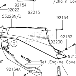2022 Kawasaki Ninja 400 (EX400HNFAL) Cowling Lowers | Babbitts