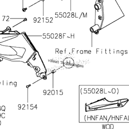 2022 Kawasaki Ninja 400 (EX400HNFAL) Cowling Lowers | Babbitts