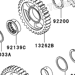 2006 Kawasaki NINJA ZX-10R (ZX1000D6F) Transmission | Babbitts