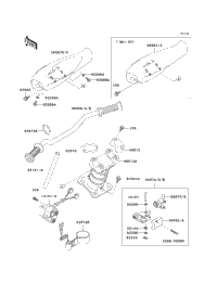 1996 Kawasaki JET SKI 1100 ZXI (JH1100-A1) Handlebar | Babbitts