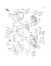 2000 Kawasaki NINJA ZX-9R (ZX900-E1) Engine Cover(S) | Babbitts