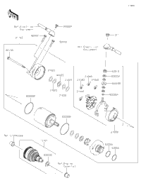 水上オートバイ用 Kawasaki ULTRA310LX'19 OEM section (Starter-Motor) parts Used [K7561-52] Boat Ignition and Starting Systems for Kawasaki Jet Ski