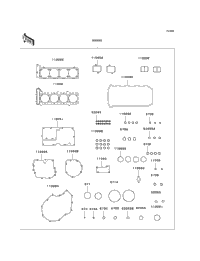 1997 Kawasaki NINJA ZX-11 (ZX1100-D5) Gasket Kit | Babbitts