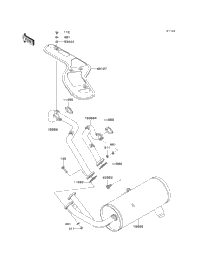 2012 Kawasaki MULE 4010 4X4 (KAF620MCF) Muffler(S) | Babbitts