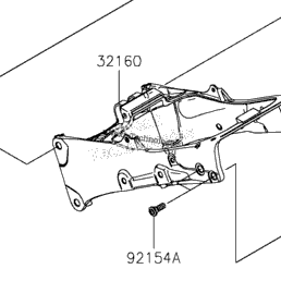 2024 Kawasaki Ninja ZX-6R (US) (ZX636KRFAL) Frame | Babbitts