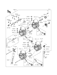 1998 Kawasaki NINJA ZX-6R (ZX600-G1) Carburetor | Part Shark