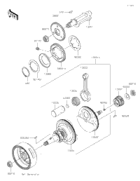 2018 Kawasaki W175/W175 SE (BJ175AJF) Crankshaft | Babbitts