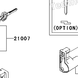 2006 Kawasaki NINJA 500 (EX500D6F) Ignition Switch/Locks