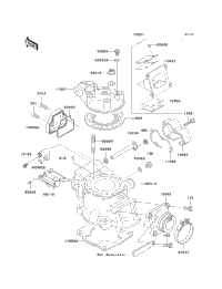 2003 Kawasaki KX85 (KX85-A3) Cylinder Head/Cylinder | Babbitts