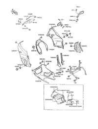 1995 Kawasaki NINJA 600R (ZX600-C8) Cowling | Babbitts