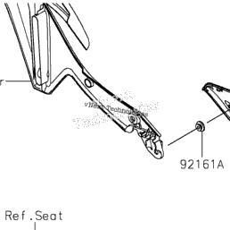 2024 Kawasaki KLX300 (KLX300FRFNL) Side Covers/Chain Cover