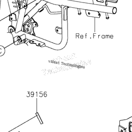 2024 Kawasaki KLX300 (KLX300FRFNL) Side Covers/Chain Cover
