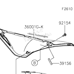 2024 Kawasaki KLX300 (KLX300FRFNL) Side Covers/Chain Cover