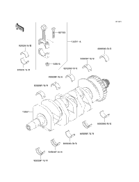 2007 Kawasaki ZZR600 (ZX600J7F) Crankshaft | Babbitts