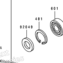1991 Kawasaki KDX200 (KDX200-E3) Front Hub | Babbitts Kawasaki