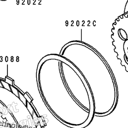 1989 Kawasaki KDX200 (KDX200-E1) Clutch | Babbitts Kawasaki Parts