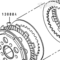 1989 Kawasaki KDX200 (KDX200-E1) Clutch | Babbitts Kawasaki Parts