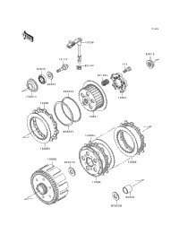 1991 Kawasaki KDX200 (KDX200-E3) Clutch | Babbitts Kawasaki Parts