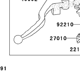 2005 Kawasaki NINJA 250R (EX250-F19) Handlebar | Babbitts Kawasaki