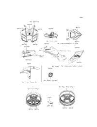 2015 Kawasaki NINJA H2 (ZX1000NFF) Decals (Nff) | Powersports Discount