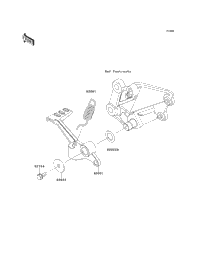 2013 Kawasaki NINJA 300 ABS (EX300BDFA) Brake Pedal/Torque Link