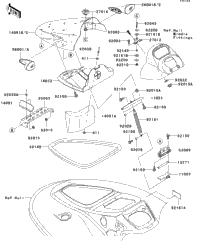 2004 Kawasaki JET SKI STX-12F (JT1200-B2) Hull Front