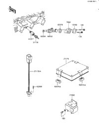 1984 Kawasaki GPz (ZX1100-A2) Injectors/Electrical Equipment