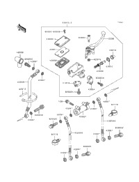 1992 Kawasaki NINJA ZX-6 (ZX600-D3) Front Master Cylinder
