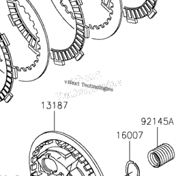 2021 Kawasaki Z400 (ER400DMFNN) Clutch | Babbitts Kawasaki Parts House