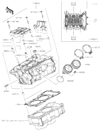 2019 Kawasaki Ninja 400 (EX400GKFB) Cylinder Head | Babbitts