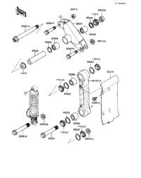 1983 Kawasaki KX500 (KX500-A1) Rear Suspension ('83 A1