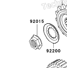 2000 Kawasaki NINJA ZX-12R (ZX1200-A1) Transmission | Babbitts