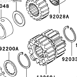 2000 Kawasaki NINJA ZX-12R (ZX1200-A1) Transmission | Babbitts