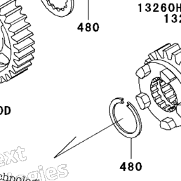 2000 Kawasaki NINJA ZX-12R (ZX1200-A1) Transmission | Babbitts