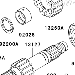 2000 Kawasaki NINJA ZX-12R (ZX1200-A1) Transmission | Babbitts