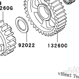2000 Kawasaki NINJA ZX-12R (ZX1200-A1) Transmission | Babbitts