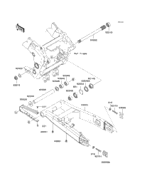 2003 Kawasaki ZZR1200 (ZX1200-C2) Swingarm | Babbitts Kawasaki