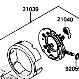 1990 Kawasaki JET SKI 650SX (JS650-A4) Starter Motor | Babbitts