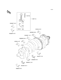 2000 Kawasaki NINJA ZX-12R (ZX1200-A1) Crankshaft | Holzhauers