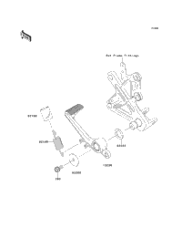 2014 Kawasaki NINJA ZX-10R ABS (ZX1000KEF) Brake Pedal/Torque Link