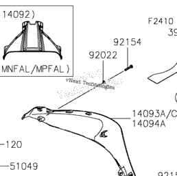 2024 Kawasaki Ninja ZX-10R (ZX1002MRFAL) Fuel Tank | Babbitts