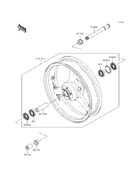 1998 Kawasaki NINJA ZX-6R (ZX600-G1) Front Wheel | Babbitts
