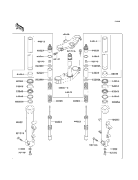 ユウキページ 2002 Kawasaki NINJA ZX-6R (ZX600-J3) Front Fork | Babbitts