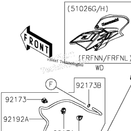 2023 Kawasaki Z900 ABS (ZR900FPFBN) Fuel Tank | Holzhauers