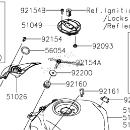 ぽんページ 2023 Kawasaki Z900 ABS (ZR900FPFBN) Fuel Tank | Holzhauers