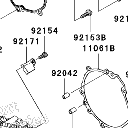 2008 Kawasaki NINJA ZX-10R (ZX1000E8F) Engine Cover(S) | Babbitts
