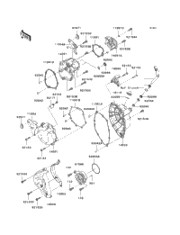 てんてけページ Kawasaki Motorcycle 2016 OEM Parts Diagram for CLUTCH