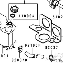 1991 Kawasaki JET SKI 650SX (JS650-B1) Fuel Tank | Babbitts